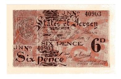 Jersey GERMANY OCCUPATION wwii 6 Pence - Pick 1a