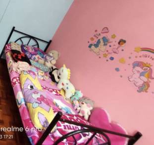 Katil Besi Solid Dan Tilam Single 