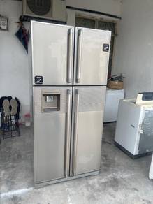Hitachi fridge refrigerator 4 doors peti sejuk