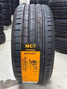 tayar baru 225 40 18 continental mc7 2026 new tyre