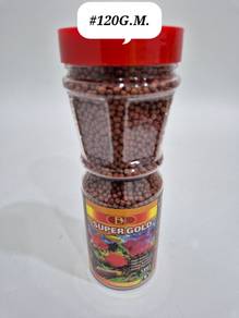 DL Super Gold 120gram Fish Food Feed Aquarium Ikan