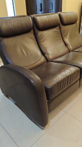 Leather Sofa Set Cellini Retractable Seating