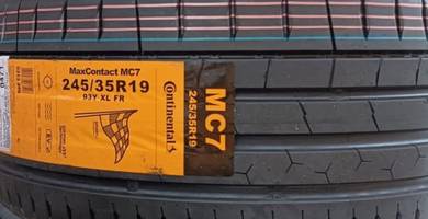 245 35 19 CONTINENTAL MC7 Tayar Tyre New 2026