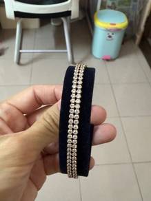 NIB Swarovski Crystal Subtle Double Bracelet