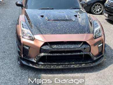 GTR R35 varis design forged carbon bonnet