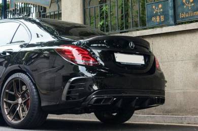 Mercedes W205 AMG Rear Bumper Canard Blade Carbon