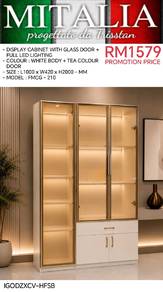 Quality 3 Glass Door Display Cabinet With Led 