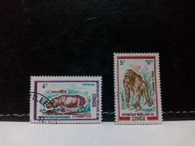 1971 Congo Stamp, Animals