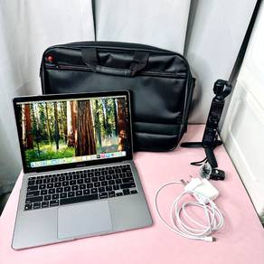 Macbook air m1 8/256gb battery 89 gifts warranty