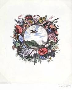 Floral Wreath Landscape