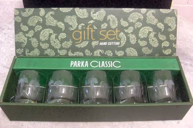 Hand-Cut Tumblers - Boxed Gift Set of 5 (Korea)
