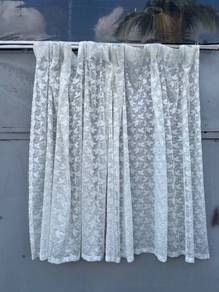 B942 Langsir Renda Tingkap L.340xH.142cm Curtain
