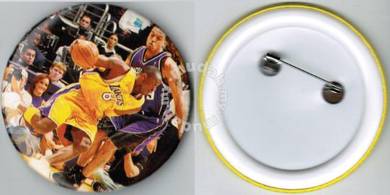 NBA Basketball #8 Los Angeles Lakers Button Badge