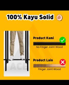 Rod Langsir Baru. Hitam. 4 kaki.