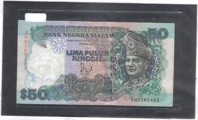 Malaysia RM50 6th series Dato Jaffar XH