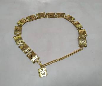 Gold-Tone Rare Vintage Belt