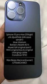 Iphone 15 pro max(256gb)