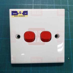 (PDM-0414) CLIPSAL Switch 2G1W (Red Button)