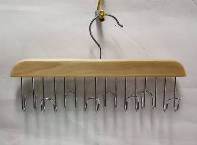 Multifunctional Wooden Belt Hanger Belts Rack Tie