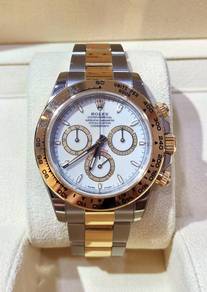 Pre-Owned Rolex 126503 Daytona White Dial 18K Half