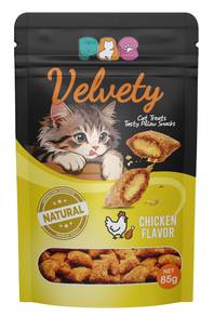 PAC Velvety Cat Treats Tasty Pillow Snacks 85gm