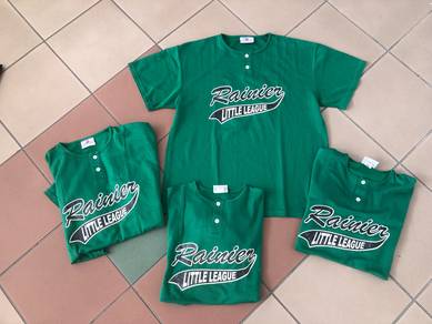 Combo 4 Rainier Baseball Little League t-shirt USA