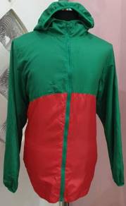 Jacket hoodie ala uniqlo kain sambung 0087