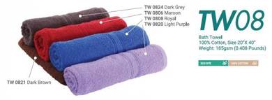 Bath Towel Cotton 100% 20InchX40Inch 185gsm TW08XX