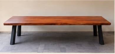 Beautiful Merbau Wood Slab Dining Table