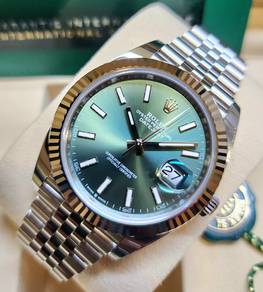 Brand New Rolex Datejust 41mm Mint Green 126334 