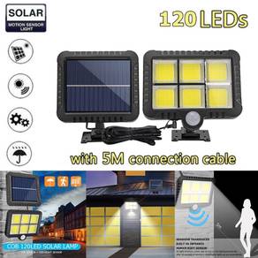 C 120 COB LED 3 MODE SOLAR LAMPU PIR MOTiON SENSOR