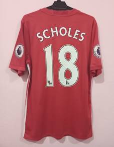 Rare Jersey manchester united home 2016 scholes 18