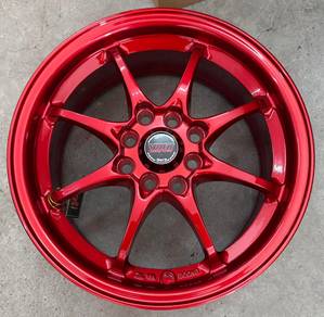 Rim baru 15x6.5jj volk rays ce28 Thai candy red