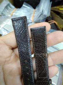 Vintage 20mm emu leather watch strap