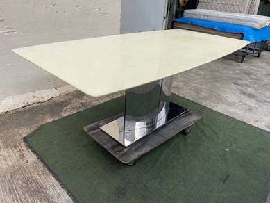 YD44J Meja Makan Marmar 6.5 Ft Marble Dining Table