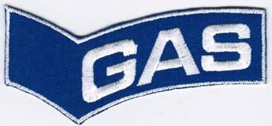Gas Blue Jeans Motorcycle Car Racing Badge Patch