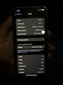 11promax 256gb full ori bt3 je pernah tukar