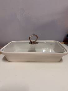 White Ceramic Casserole