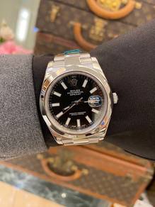 2017 Rolex Datejust 41 Ref 116300 Black Dial 41mm