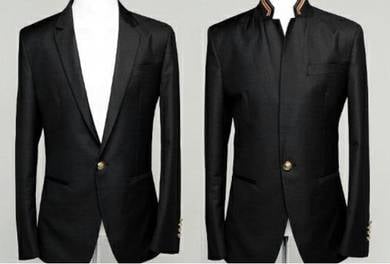 BLACK DUAL STYLE BLAZER SUiTS COAT JACKET