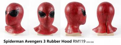 Spiderman Mask Hood Rubber Cap Deadpool Hood