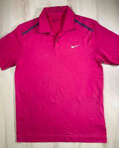 Nike Golf Dark Pink Collar Tee #DK Used