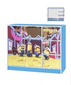 Children Cabinet With Printing Doors (MINIONS)