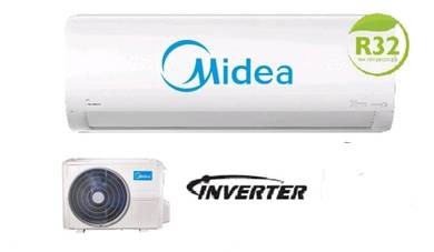Midea  INVERTER 1hp air cond free install (NEW)