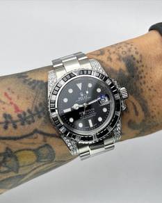 Custom Seiko Mod 40mm Black Diamond Relax Substitu
