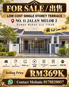 1-storey Terraced House For Sale in Ulu Tiram,JHR