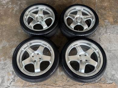 Rim second 17 work meister siap tayar myvi vios g3
