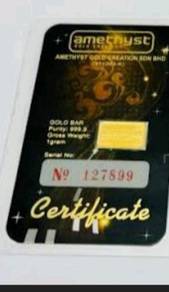 Gold Bar 1 Gram