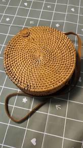 Rattan Round Bag / Beg Rotan Bulat Sling Bag
