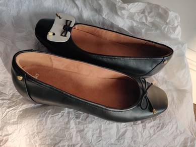 Black Leather Clarks
